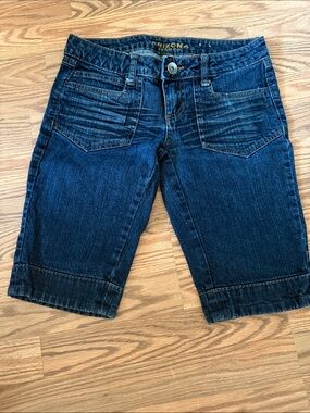 Arizona Jean Company Dark Blue Denim Jean Shorts